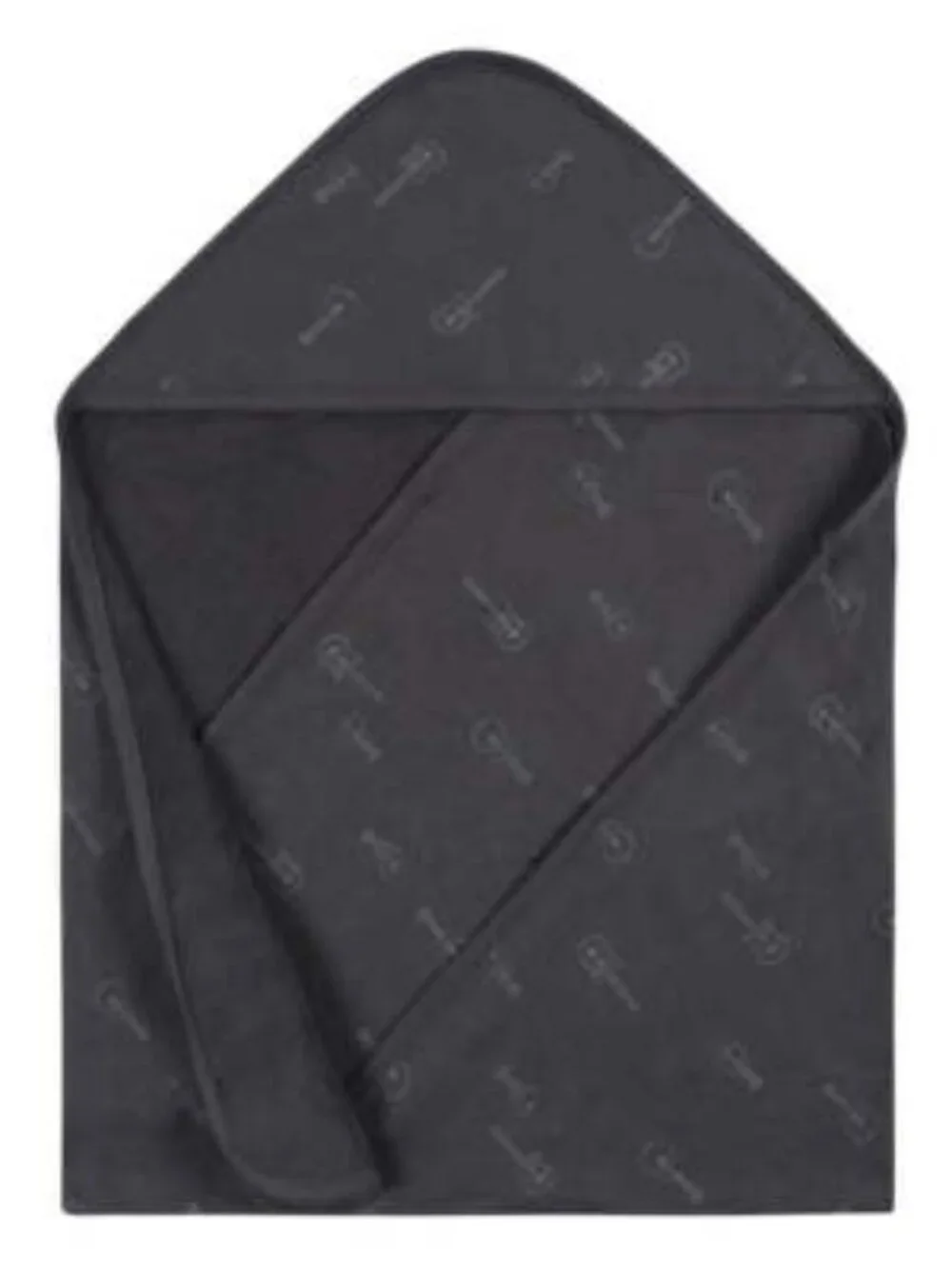 Gerber Kids' Black and Grey Hooded Towel
